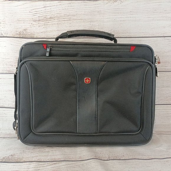 Wenger Swiss Gear Computer Laptop Tablet Travel Briefcase Bag Black - Picture 1 of 5